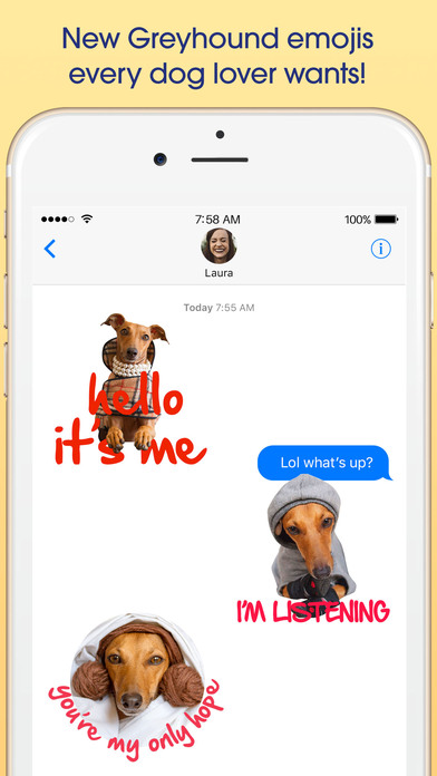 IggyMoji - Italian Greyhound dog emojis, stickers screenshot 2