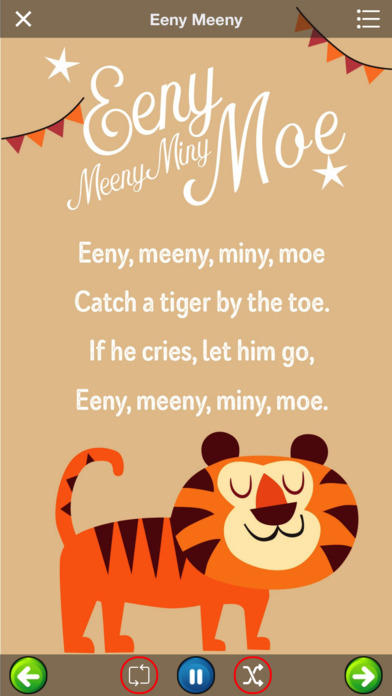 Nursery Rhymes: perfect rhymes app for your kids screenshot 2