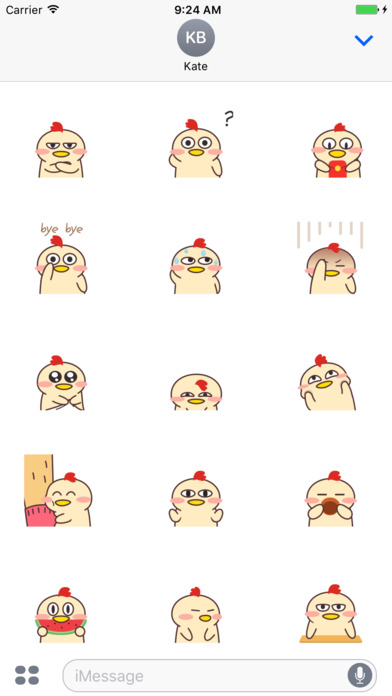 Fun chicks Animated Stickers screenshot 2