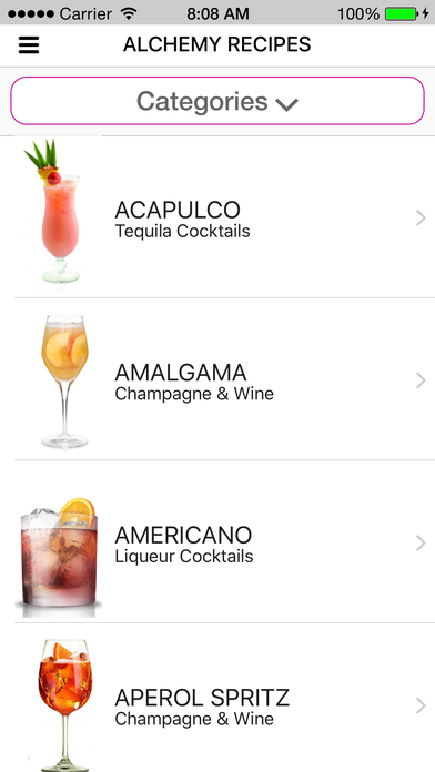 AlchemyBar - cocktail recipes screenshot 3