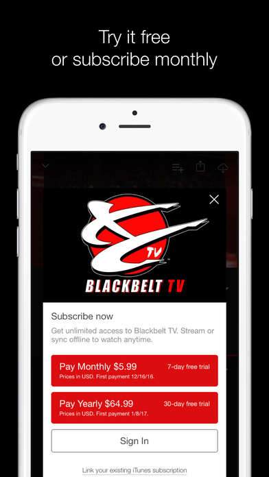 Blackbelt TV screenshot 3