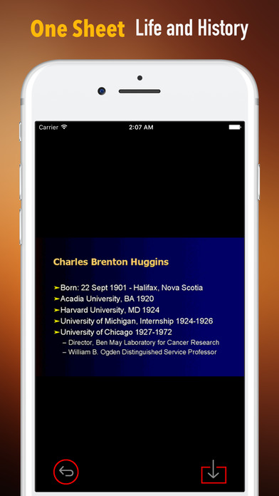 Biography for Charles Brenton Huggins-Life screenshot 2