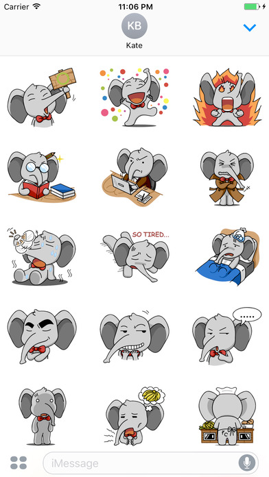 Apollo The Funny Elephant Stickers screenshot 2
