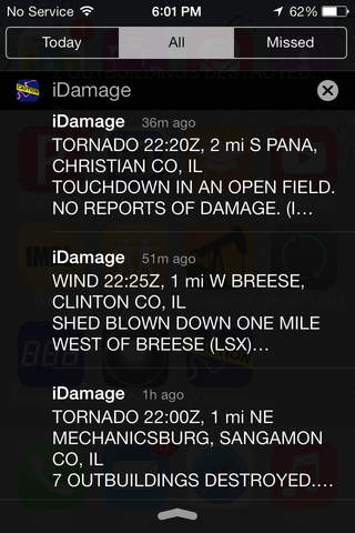 iDamage-Pushed Weather Storm Events Ipod Touch