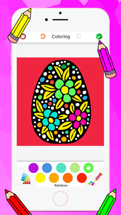 Mandala Coloring Book Easter Eggs For Adults screenshot 3