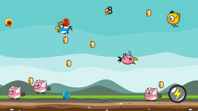 Pink Birdy Cute Monster Dash screenshot 2