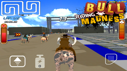 BULL RIDING MADNESS - 3D RACING GAME screenshot 2