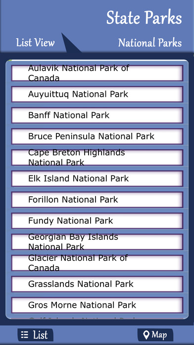 Canada - State Parks & National Parks screenshot 2