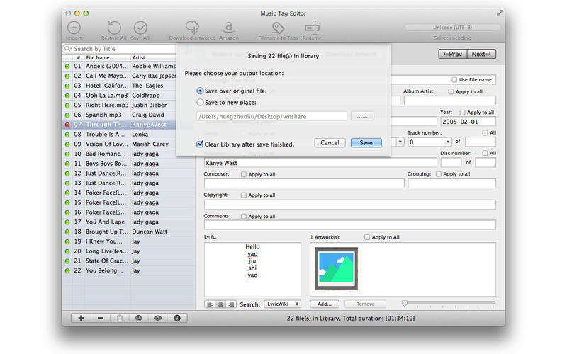 Music Tag Editor 7.2.2 Mac 破解版 - 音乐标签文件编辑器