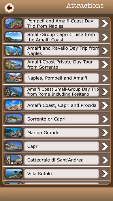 Amalfi Coast Island Offline Map Explorer screenshot 3