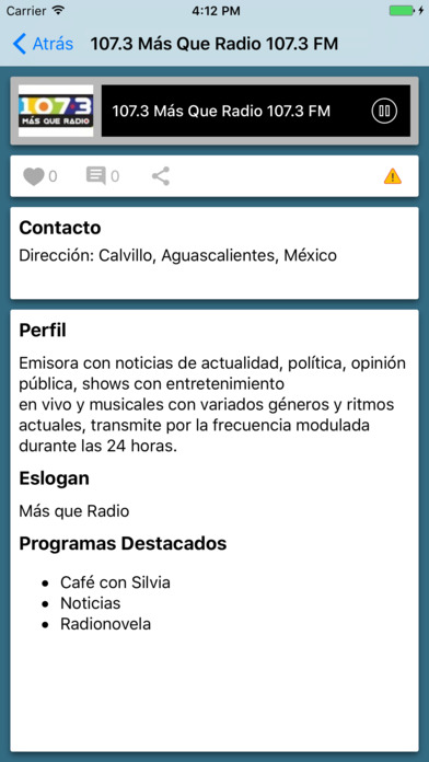 Radio de México en línea screenshot 2