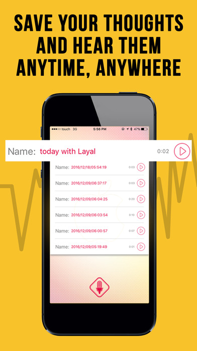 Record Voice Notes & Sync + Email sharing screenshot 2
