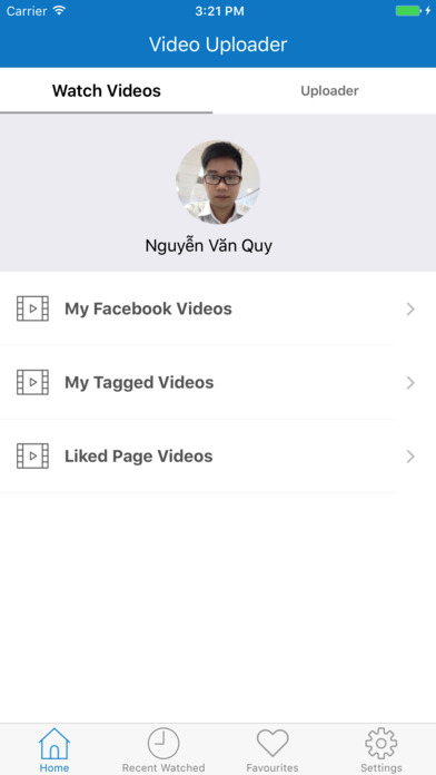 VideoUploader - Play & Upload Facebook Video screenshot 2