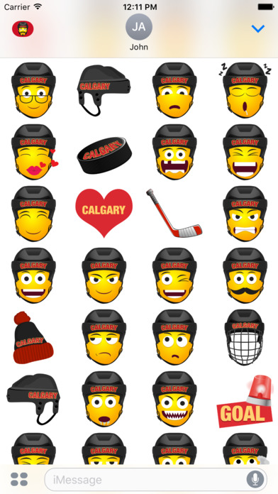 Calgary Hockey Stickers & Emojis screenshot 4