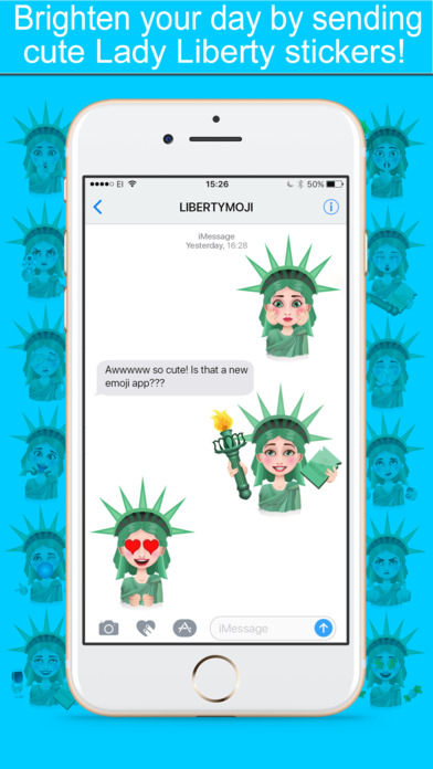LibertyMoji - The Statue of Liberty emoji app screenshot 2