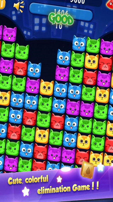 Cube Cat Poping Puzzle screenshot 2