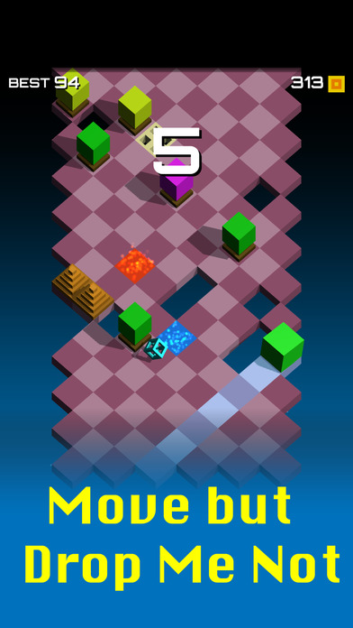 Drop Me Not! A Blocky Rush Game screenshot 2