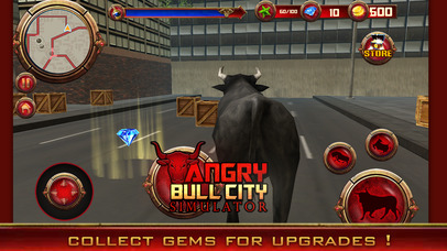 Bull Simulator - Real Bull City Attack 3D screenshot 3