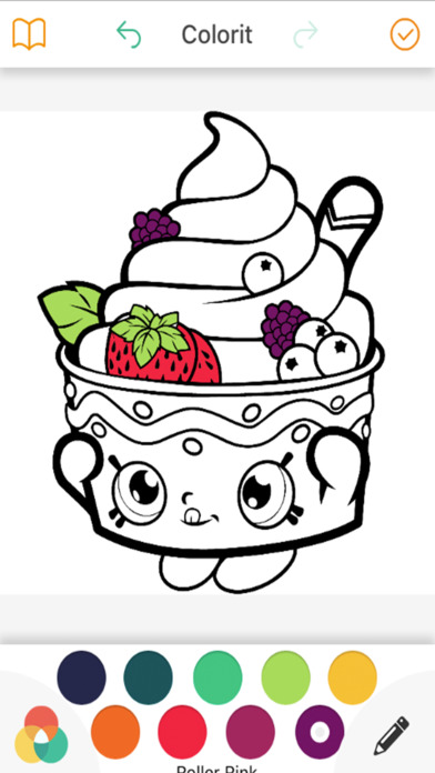 Coloring book for kids ice cream day screenshot 2