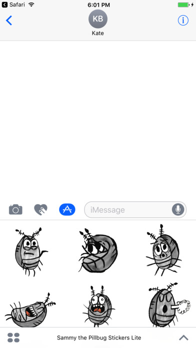 Sammy the Pillbug Stickers Lite screenshot 3