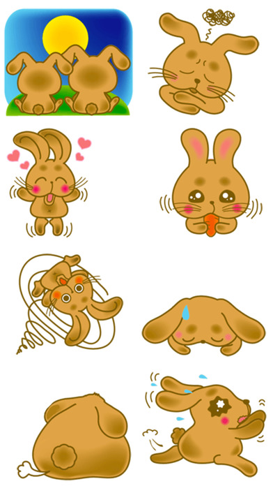 Fluffy Bunny Stickers! screenshot 3