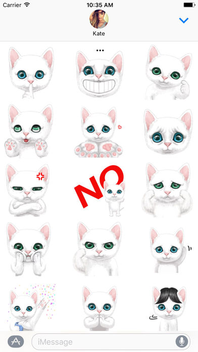 Grumpy Kitty - Lovely Cat Stickers screenshot 2