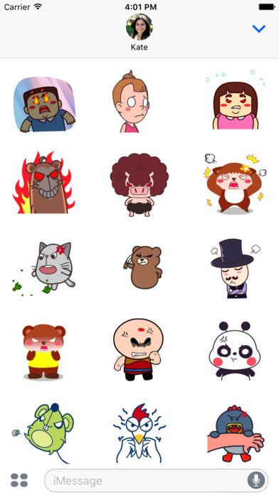 Angry Animals Animated Stickers screenshot 2