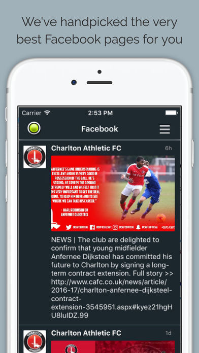 Charlton Athletic RightNow screenshot 3