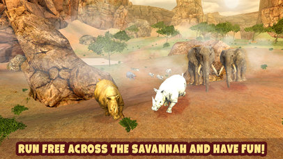 Rhino Wild Life Survival Simulator 3D screenshot 4