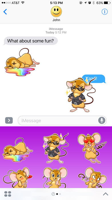 Little Merry Mouse Stickers screenshot 2
