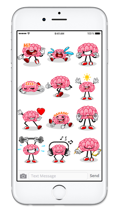 Brain Emojis Share Your Feelings Emoticon Stickers screenshot 3