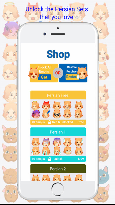 PersianMoji - Persian Cat Emojis Keyboard screenshot 4