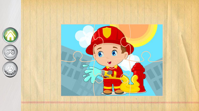 Fireman Jigsaw Puzzles Games for Preschool screenshot 2