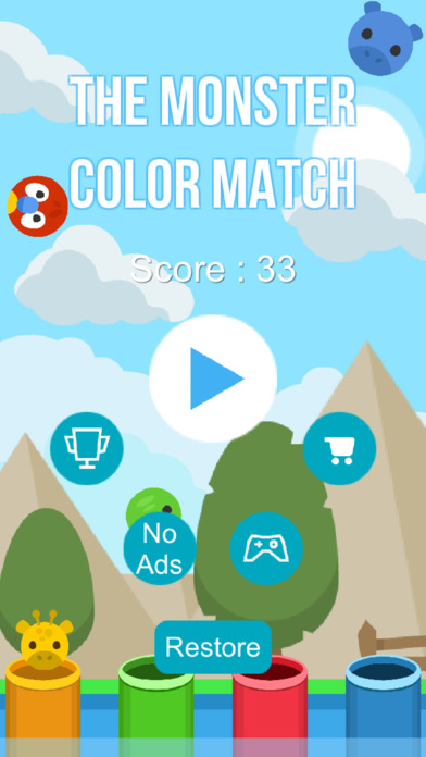The Monster Color Match - Choose to Left and Right screenshot 4