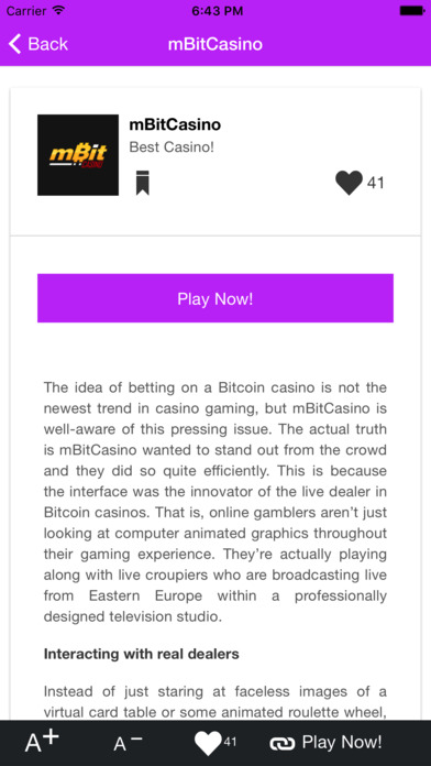 Bitcoins Casino Guide and Btc & bitcoins tool screenshot 2