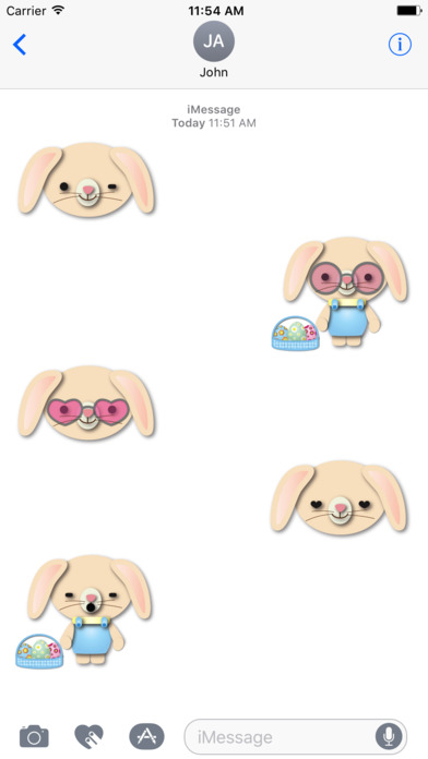 Easter Bunny Emoji Stickers screenshot 4