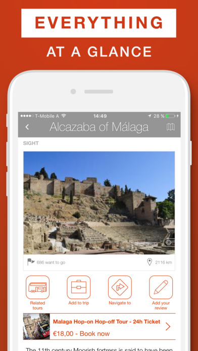 Malaga - Travel Guide & Offline Map screenshot 3