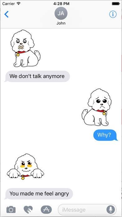 Cute Milo - BullDog Emoji & Sticker Pack screenshot 3