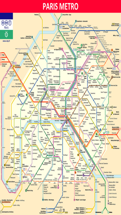 Paris Metro Subway Rail Tram Buses RER Train Maps screenshot 3