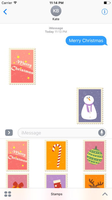 Merry Christmas Stamps screenshot 2