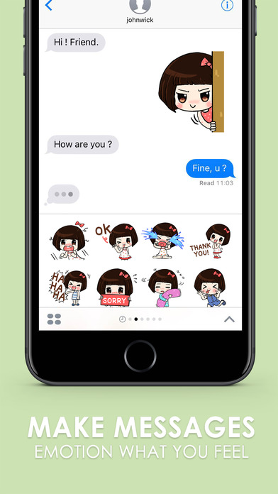 Noi Nae The Naughty Girl Stickers By ChatStick screenshot 2