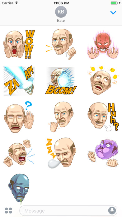 Mr. Bald Head Stickers screenshot 3
