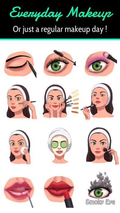 MakeupMoji - makeup & beauty lovers emoji keyboard screenshot 2