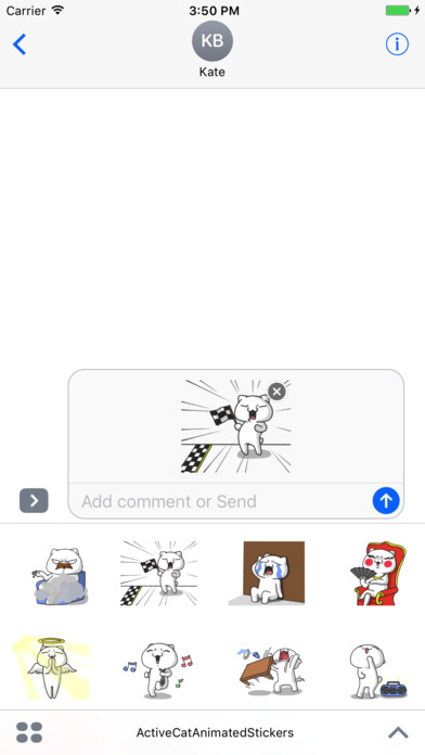 Active Cat Animated Stickers screenshot 2