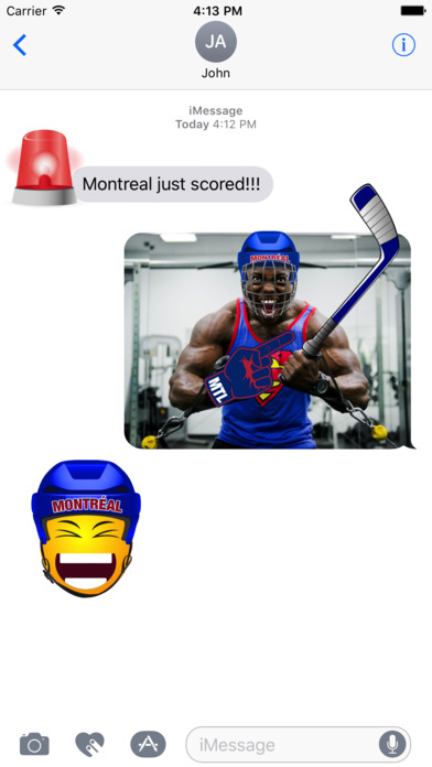 Montréal Hockey Stickers & Emojis screenshot 2