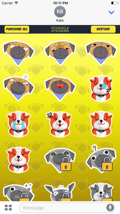 Dogmoji - Cute Bull Emoji Stickers screenshot 2