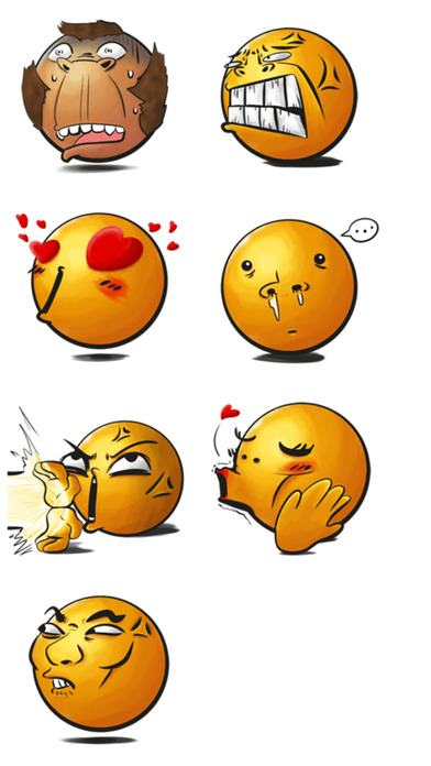 Round Smiles : Cute Emoji screenshot 4