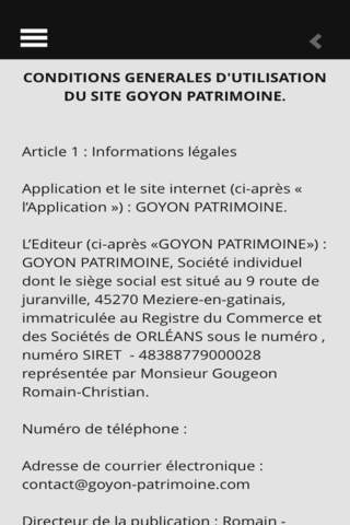 Goyon Patrimoine screenshot 4