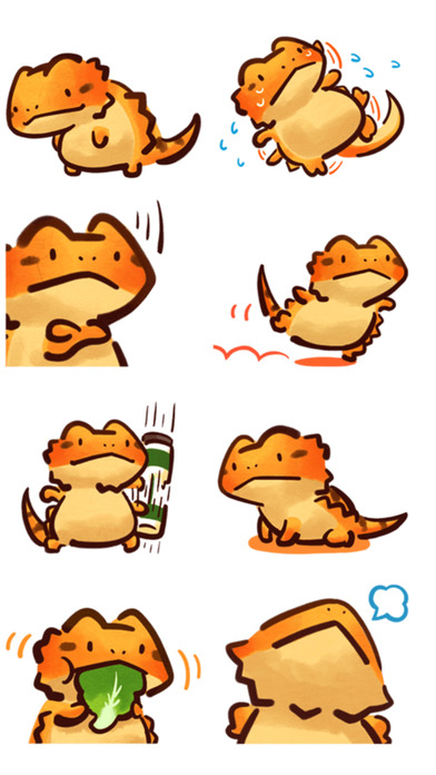 Lizard Stickers screenshot 3
