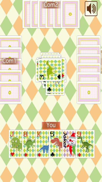 Old Maid Dinosaur (Playing card game) screenshot 2